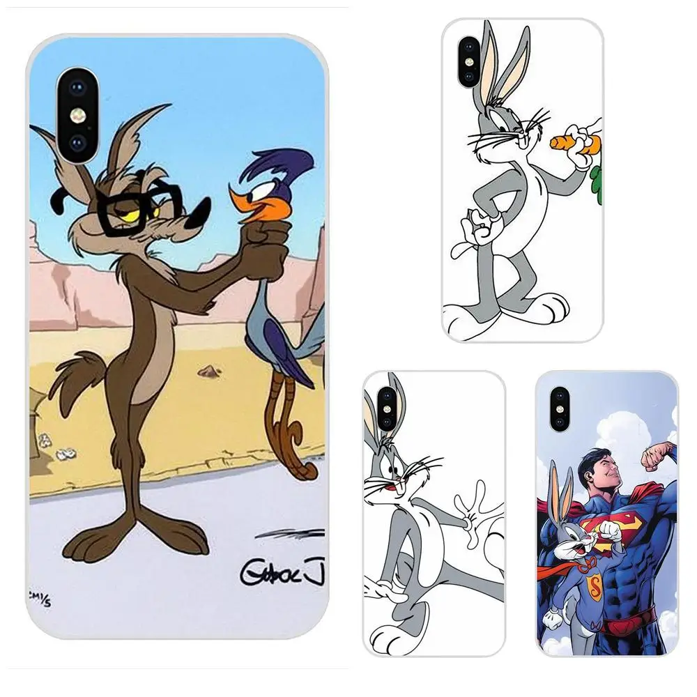 

Super Cute Cartoon Bugs Bunny For Samsung Galaxy Note 5 8 9 S3 S4 S5 S6 S7 S8 S9 S10 5G mini Edge Plus Lite TPU Cell Phone Cases