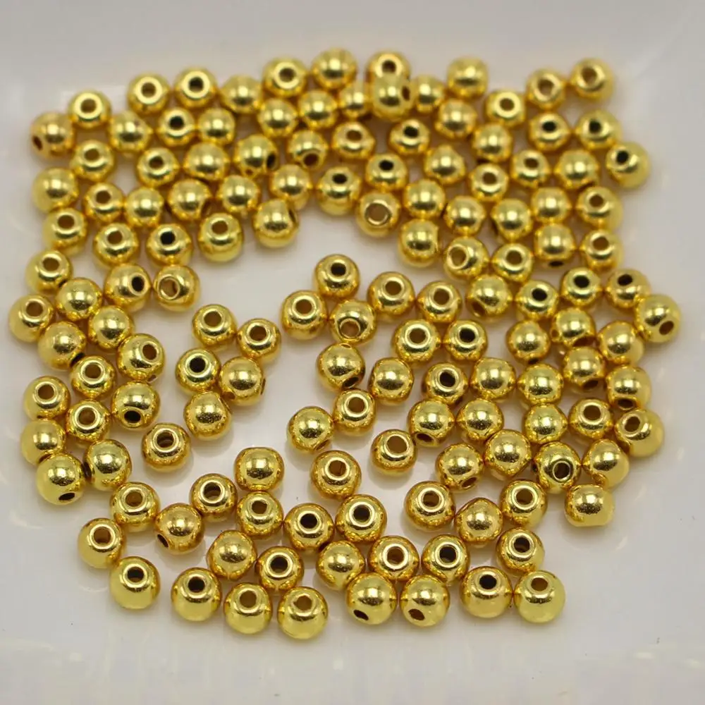 

2000 Tone Round Spacer Beads 3mm Smooth Ball