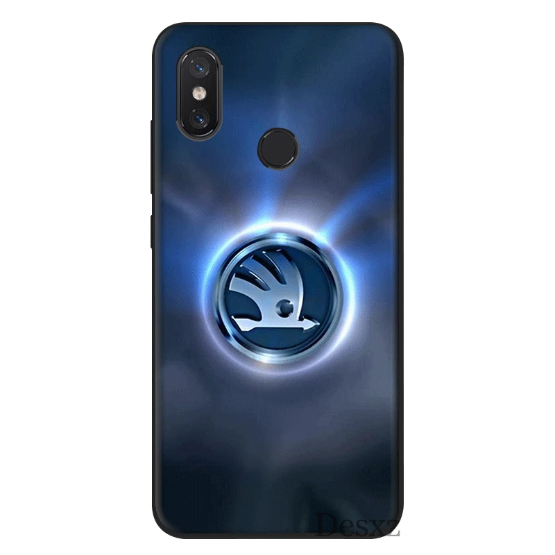 Силиконовый для мобильных телефонов Чехол для XiaoMi 9T CC9 E A3 Pro Mi 9T CC9 E A3 Pro MAX, возраст 3, 6, 8, 9, F1 A1 A2 5X 6X Lite Полное покрытие для автомобиля Skoda логотип мешок