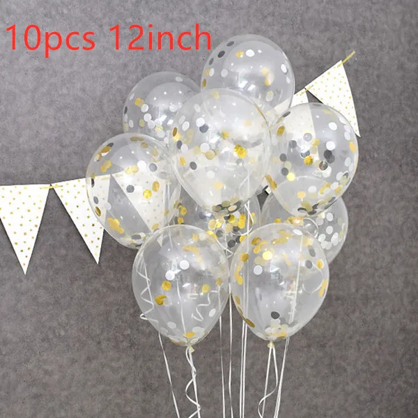 1pc party decoration black gold digital confetti mesh 4d balloon baby 2 years old birthday theme party decoration - Цвет: as picture