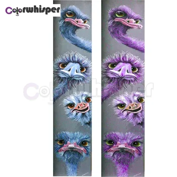 

Diamond Painting Full Square/Round Drill Ostrich 5D Daimond Painting Embroidery Cross Stitch Mosaic Picture Wall Art Z673