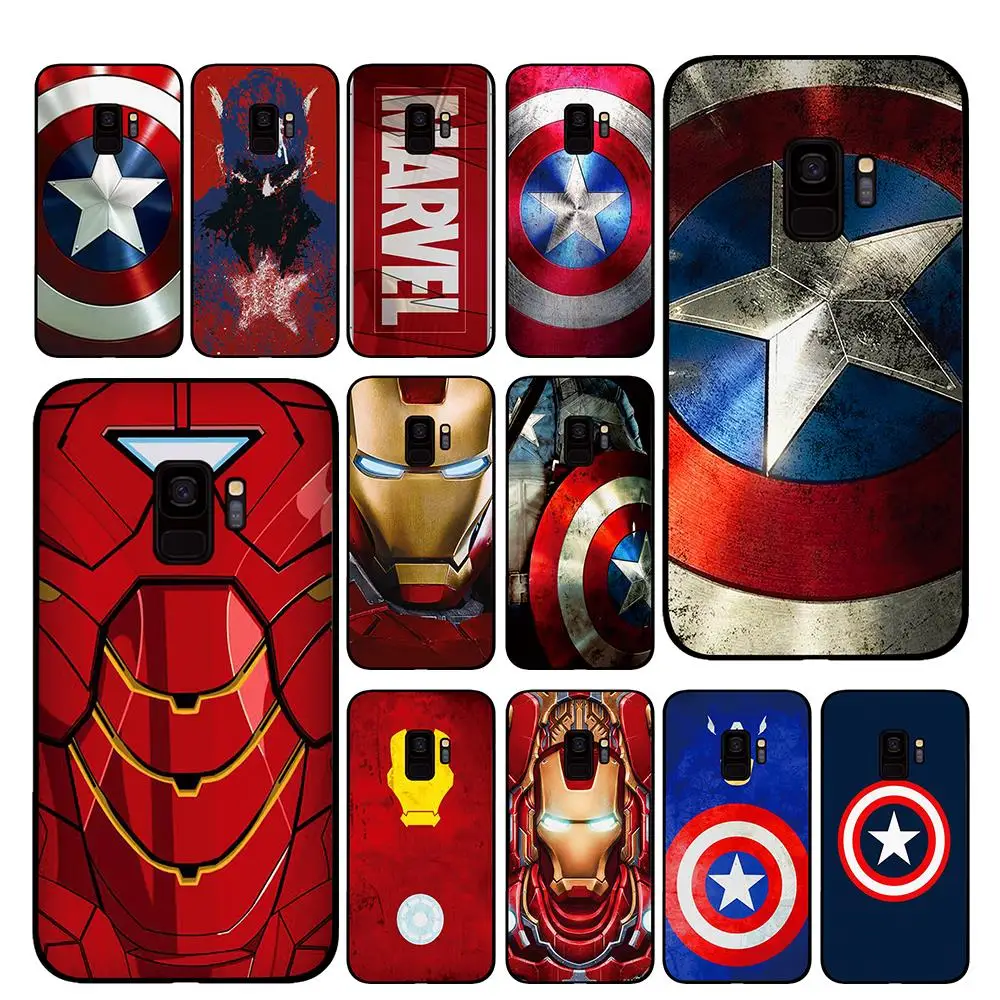 

Captain america Ironman for marvel Phone Case for Samsung Galaxy S10 S10E S8 Plus S6 S7 Edge S9 S10e Plus Note 8 9 Cover