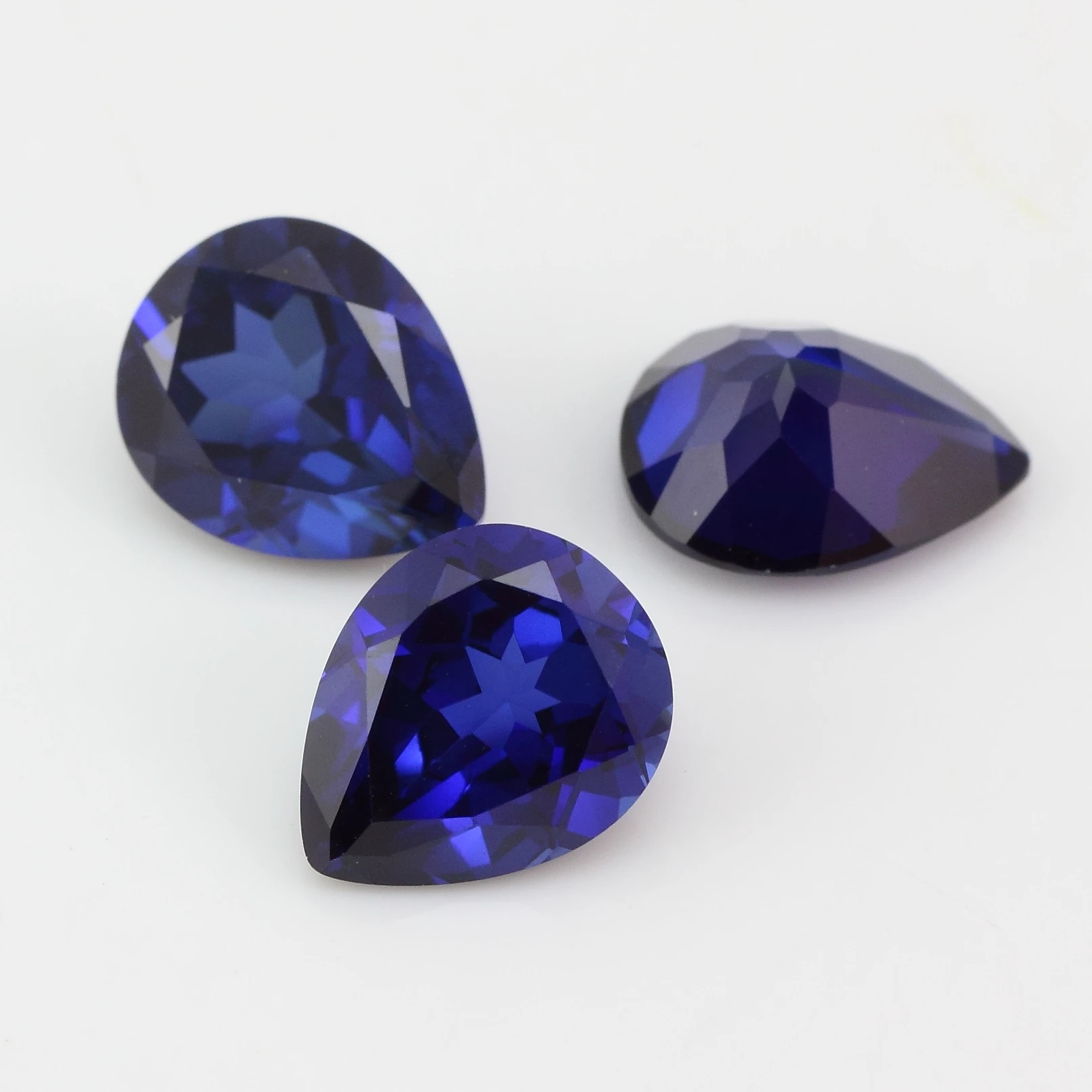 

Synthetic Beautiful 34# Blue Symthetic 5*7mm Corundum bead for Jewelry