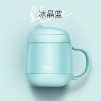 360ml light blue Термос ланч коробка из нержавеющей стали изолированные пищевые вакуумные колбы контейнер ручной хвостовик теплоизоляция Bento для хранения детей - Цвет: 360ml light blue
