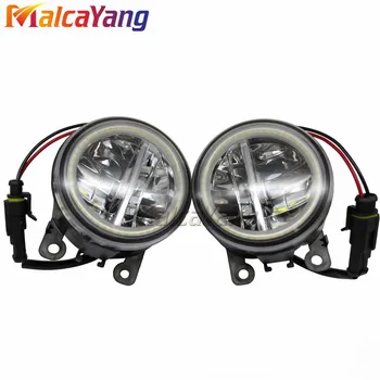 

2pcs Car Styling Round Front Bumper LED Fog Lights DRL Daytime Running Driving fog lamps for Renault TRAFIC II Box FL 2001-2015