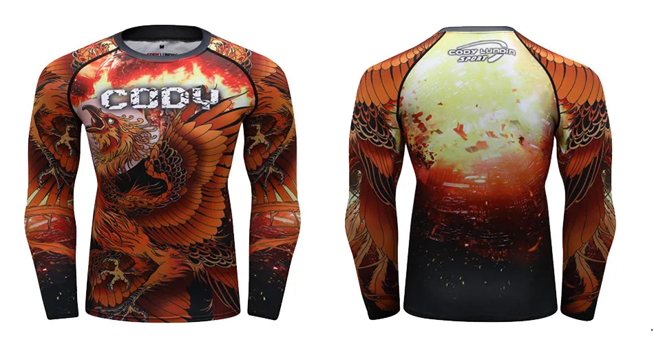 3D ММА футболка herren rashguard тематика «Бразильское джиу-джитсу» Футболка компрессионная футболка Муай Тай дышащие боксерские майки fight jersey Мужская