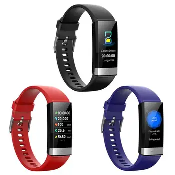 

V19 Smart Bracelet ECG+PPG+HRV Heart Rate Blood Pressure Monitor Multifunction Touch Screen Rectangular Smart watch Smart band