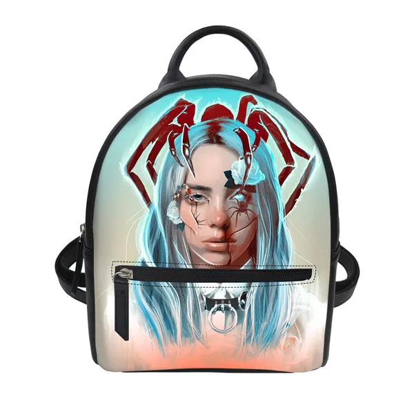 CDZHL733Z4 Thikin Billie Eilish рюкзак для девочек леди мочила Мини Кожаный школьный рюкзак студенческий туристический в стиле преппи сумка для девочек - Цвет: CDZHL733Z4