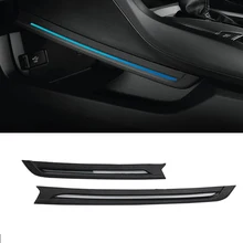 Окружающий свет для Honda Civic передняя отделка консоль Синяя светодиодная интерьерная подсветка