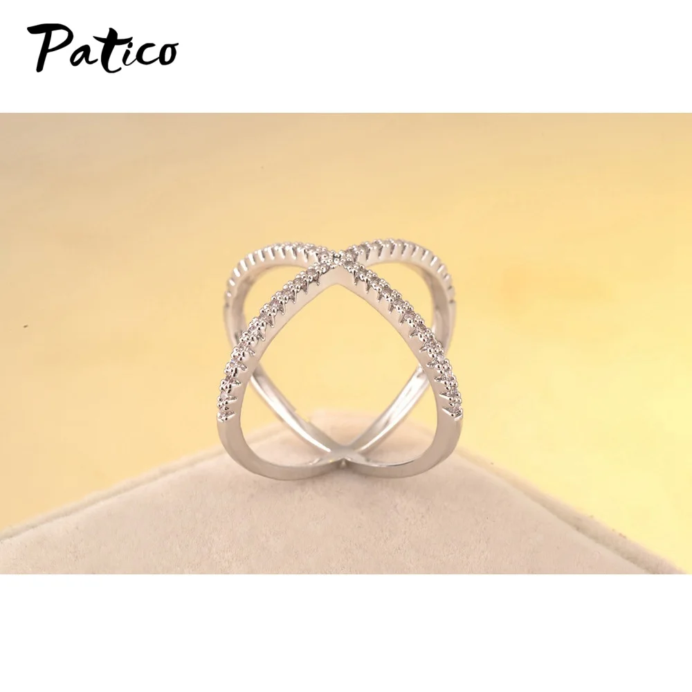 Дизайн, 925 пробы, серебряное кольцо с крестом, женская мода, микро проложили CZ Кристалл, Женское кольцо, вечерние, свадебные, подарок на день рождения, ювелирное изделие