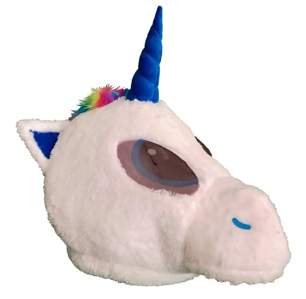 

Unicorn Mask Halloween Animal Mascot Head Christmas Fursuit Head Costume Adult