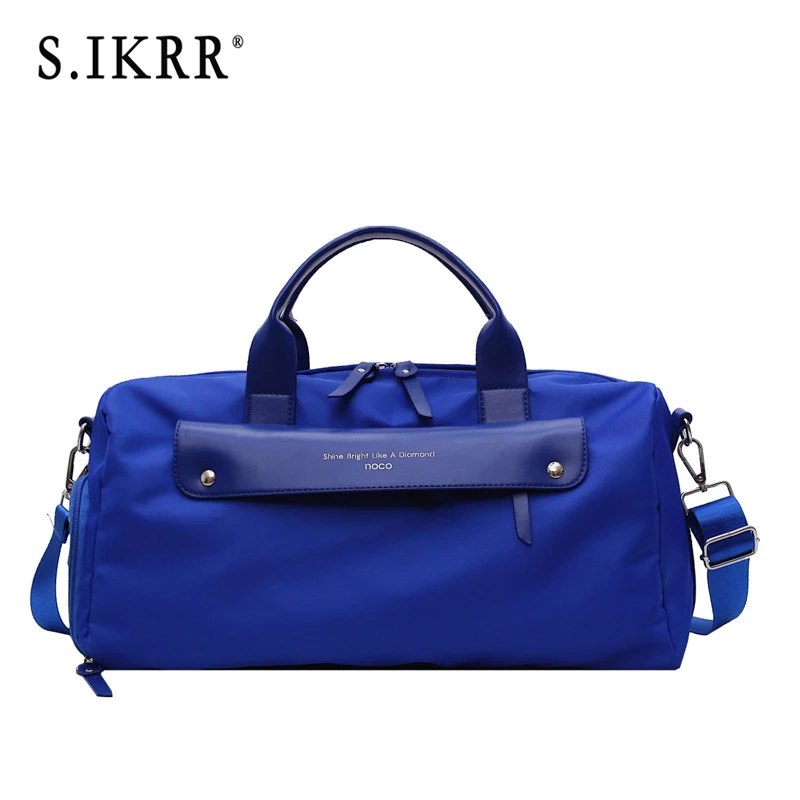

S.IKRR Waterproof Nylon Travel Bags Women Men Large Capacity Folding Duffle Bag Organizer Packing Cubes Luggage Girl Weekend Bag