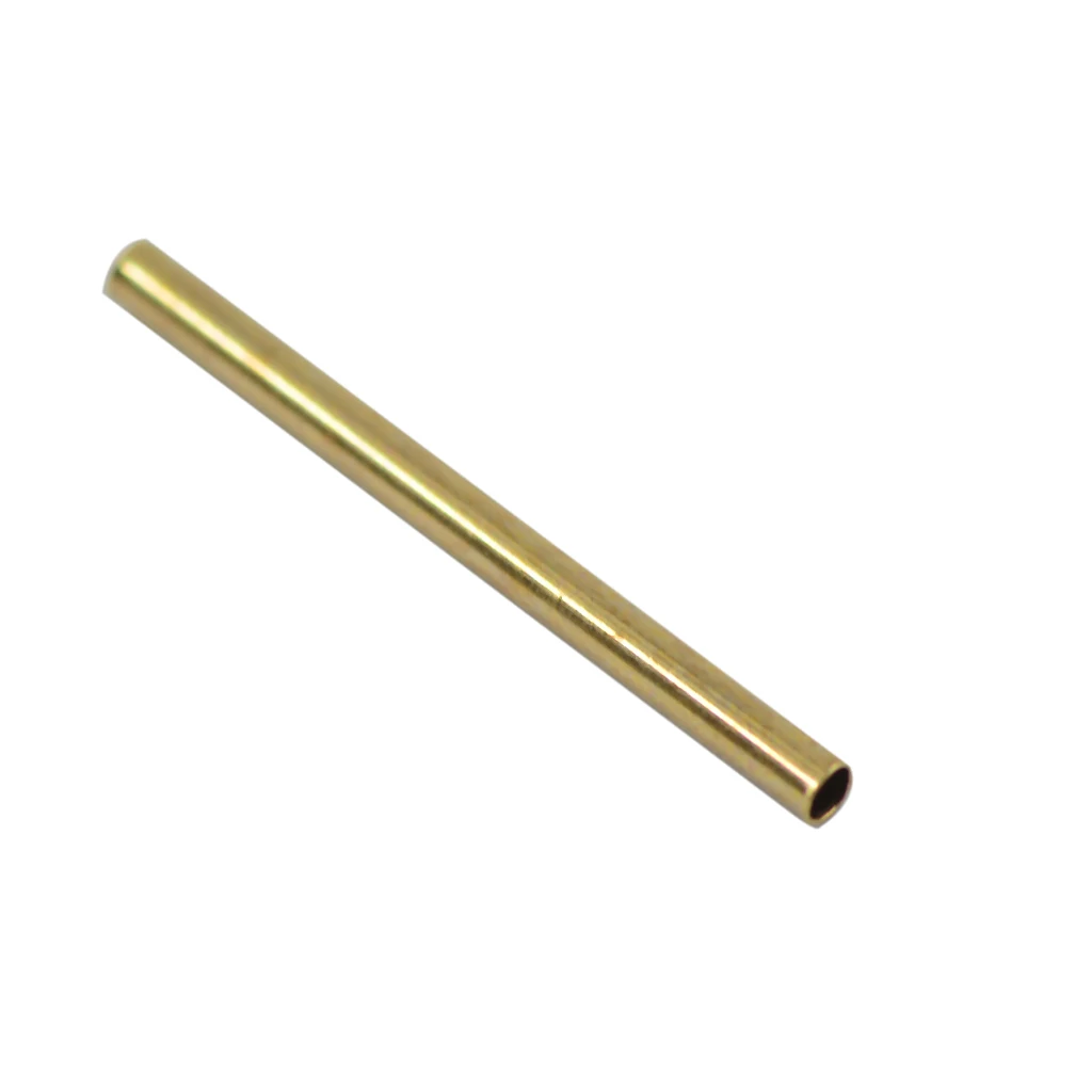 50pcs Tube Loose Beads 20 x 1.5 mm Gold Plated Spacer Metal Tube Beads