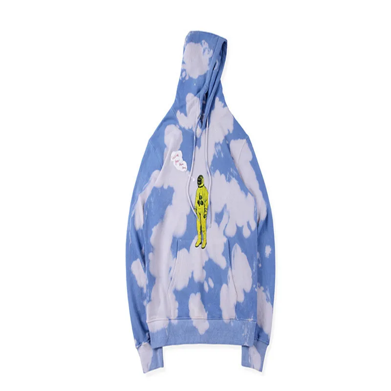 

ASTROWORLD Hoodie Tie Dyeing Travis Scott Tour Astronaut Logo ASTROWORLD Hoodies 2019 Men Women Pullover Sweatshirts