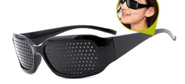 dioptric pinhole grid glasses