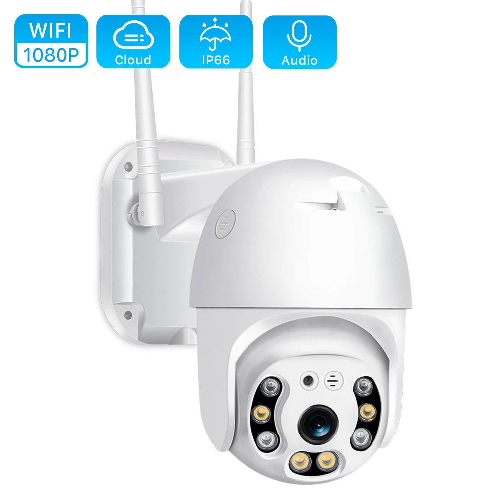 

H.265 1080P Wifi Camera Outdoor 2MP Cloud PTZ Camera Speed Dome ONVIF Wireless Camera Two Way Audio Home Surveillance IP Camera