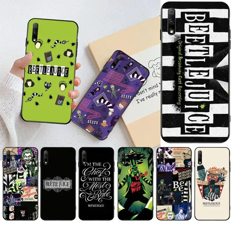 HPCHCJHM Beetlejuice Handbook новый мягкий черный чехол для телефона Huawei Honor 30 20 10 9 8 8x 8c v30 Lite view