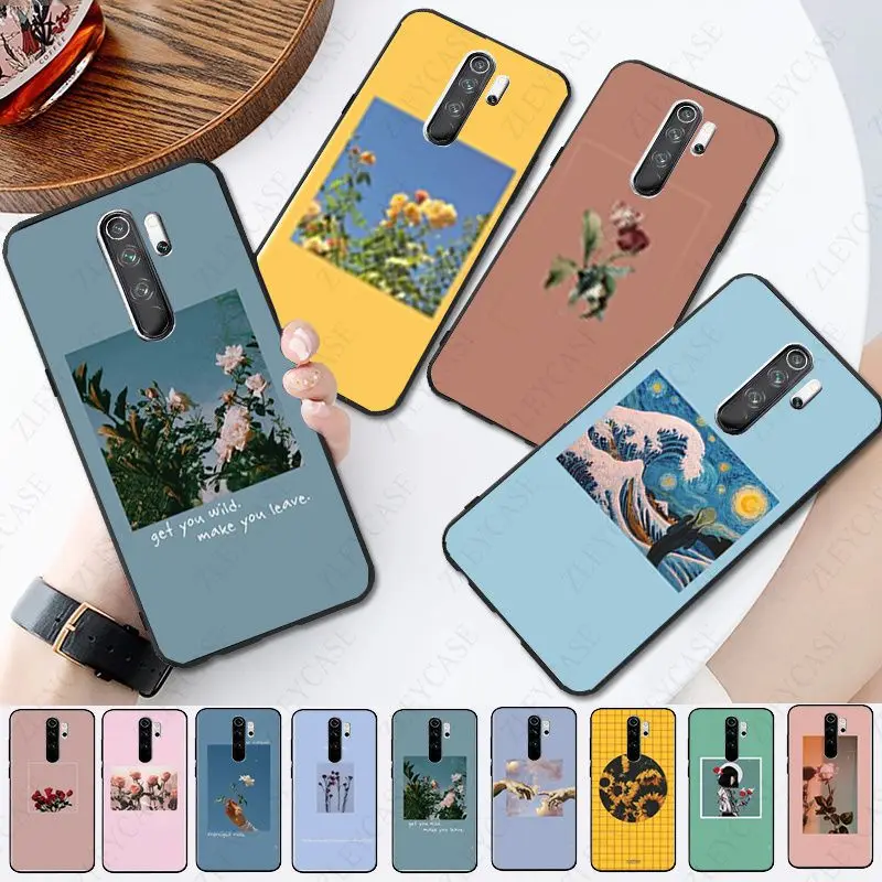 Замок Экран эстетика узор мягкий чехол для телефона redmi note8pro note7 note5 note6pro 8T 8A 7A 9A
