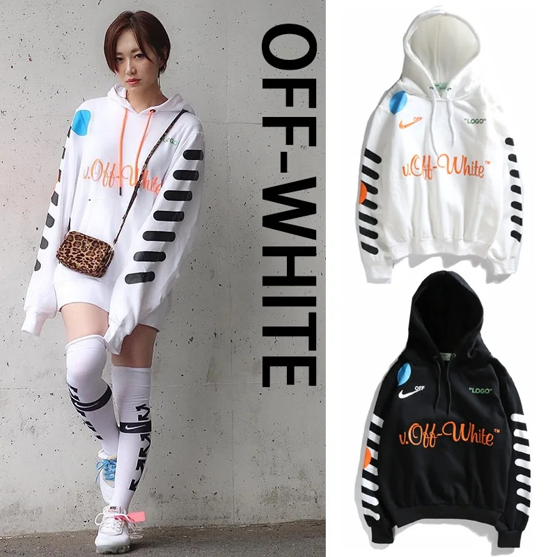 19SS OFF-WHITE C/O 33 Мужская и женская уличная толстовка с капюшоном в стиле хип-хопа с капюшоном для пары