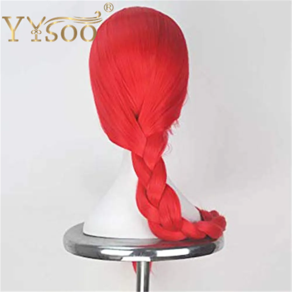 YYsoo идентичность V Fiona Gilman Косплей парики очень длинные Горячие красные косы парики аниме Лолита косплей костюм парик Хэллоуин Девушка использовать
