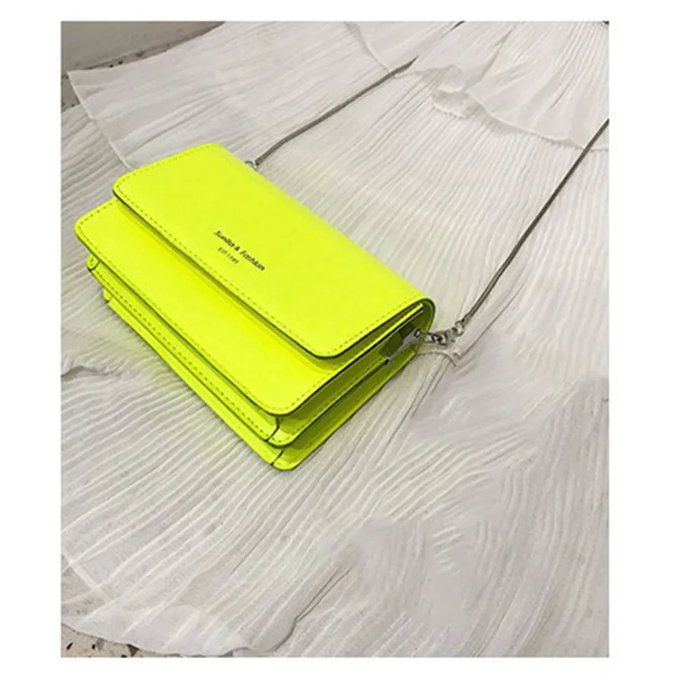 neon yellow mini bag