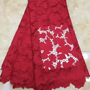 

Luxury African Cord Lace Fabric,2020 super quality tissu africain guipure Nigerian Water Soluble Lace Fabric for Wedding