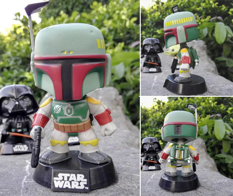 Funko персонажи поп Звездных войн с качающейся головой Боб Фетт Дарт Вейдер йода 10 см Виниловая фигурка игрушки - Цвет: 08 No Box