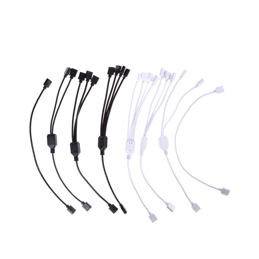 Strip Accessories Female Splitter LED RGB Strips extension Cable with 4 pin For 3528 5050 LED Strips 1 to 1 2 3 4 connector