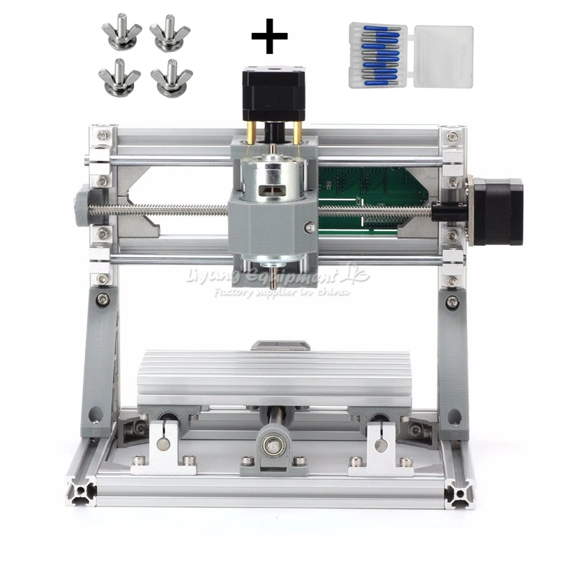 CNC 1610 DIY Мини машина 3 оси Rounter рабочая зона 16x10x4 5 см PCB фрезерный станок с GRBL