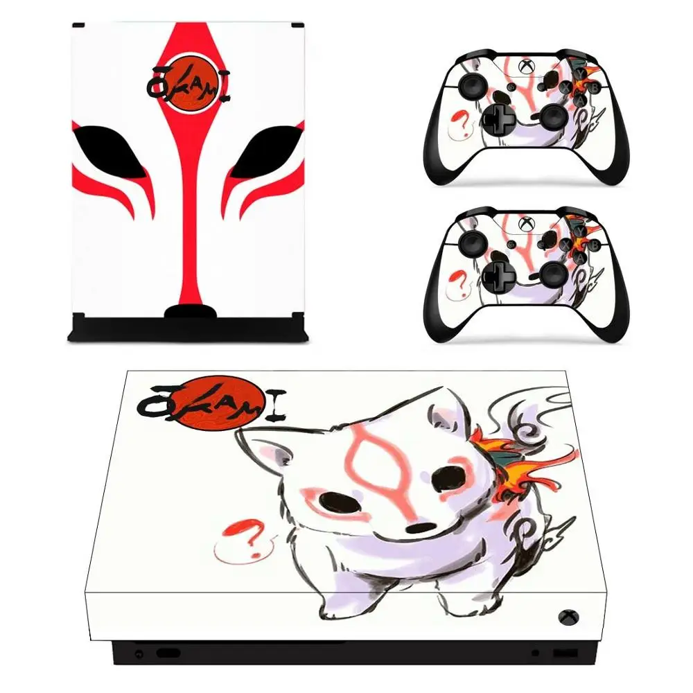 Для Xbox One X наклейка s Okami кожа виниловые наклейки Наклейки Обложка Pegatinas Adesivo для Xbox one X консоль пульт дистанционного управления скины