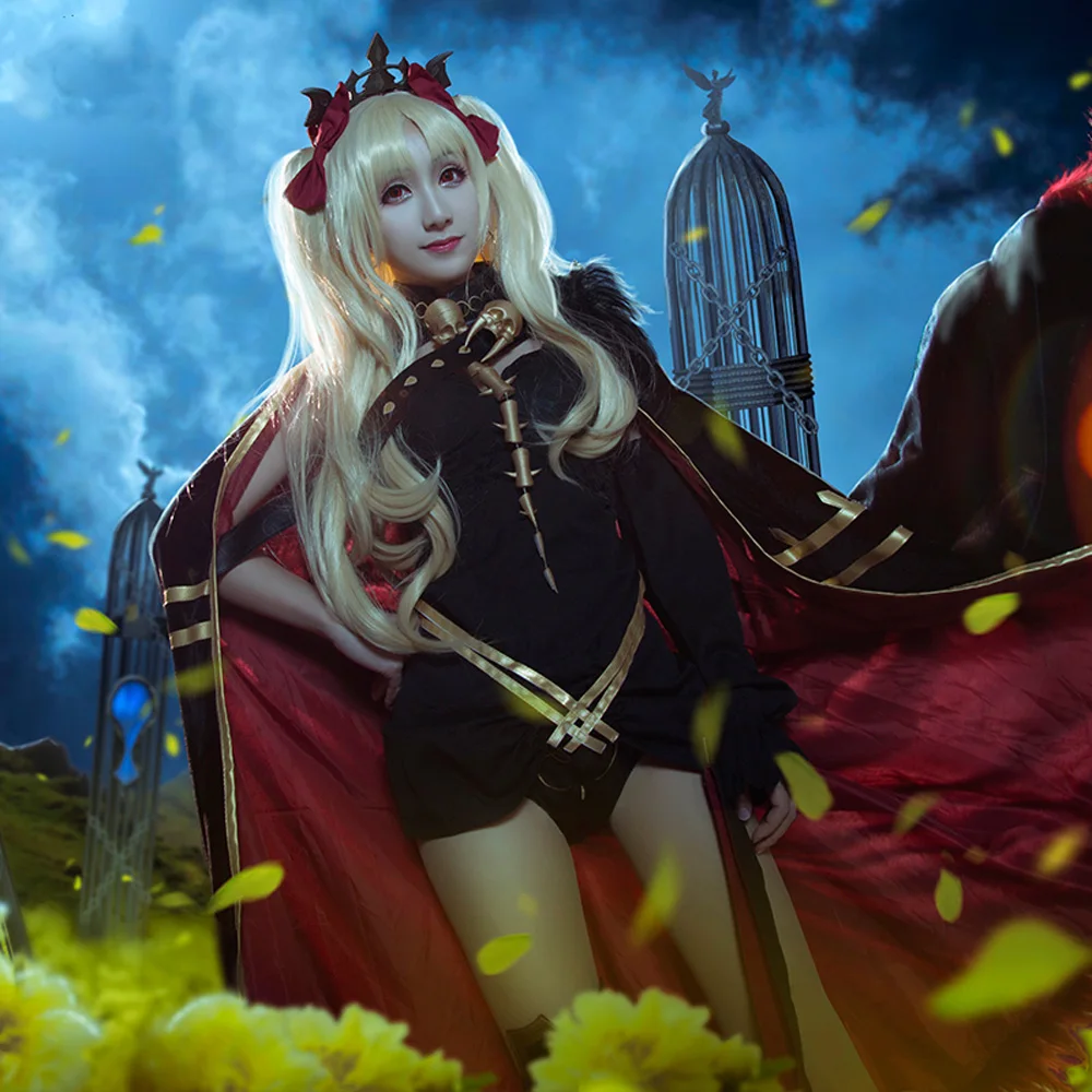 VEVEFHUANG игра Fate/Grand Order слуга Ereshkigal Irkalla косплей костюм черный Хэллоуин мой Hearo Косплей женское платье униформа