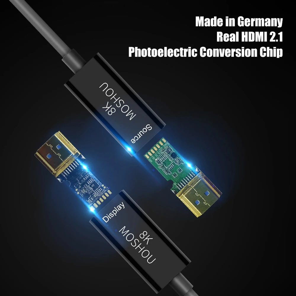 Macio da Capa de Tpu para o Amplificador da Tevê de Xbox Cabo de Fibra Cabo Samsung Qled Moshou 8k Hdmi 2.1 Ótica Earc Hdr @ 60hz 4k 120hz Ps5 - Image 4