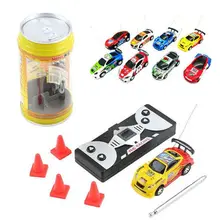 Mini Multicolor Coke Can RC Radio Remote Control Speed Micro Racing Car Toy Gift 634F