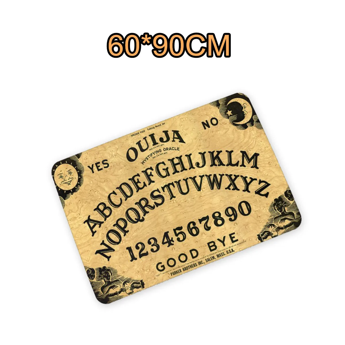 2 размера Ouija доска из полиэфирного волокна дверной коврик художественный дизайн напечатанный ковер пол зал спальня классный коврик нескользящий модный ковер