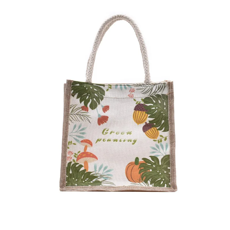 Bag Handbag Canvas Small Personality Zipper New Square Retro Three-Dimensional Chinese-Style