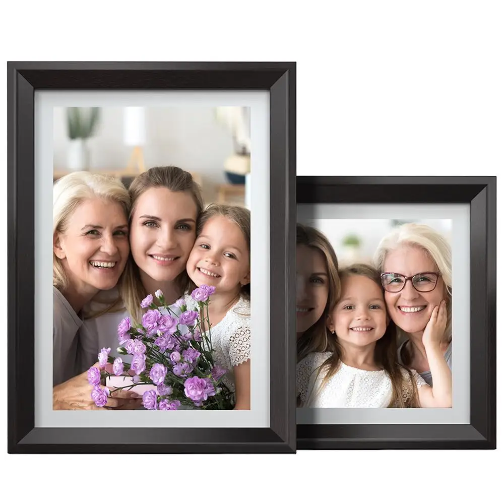 Цифровая фоторамка с сенсорным экраном 800x1280 IPS 10 дюймовая умная Wi Fi ЖК панель 16 Гб