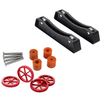 

4Pcs for Ender-3 / S Cr-10 / S Hot Bed Leveling Spring Silicone Column Nuts & 2Pcs 3D Printer Filament Holder Smooth