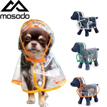 

Mosodo Pet raincoat Dog transparent raincoat Suitable for large, medium and small dogs Hooded Windproof Design