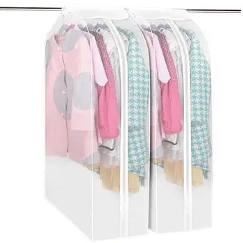 

Wardrobe Hanging Clothes Garment Coat Cover Dustproof Zip Bag Storage Protector