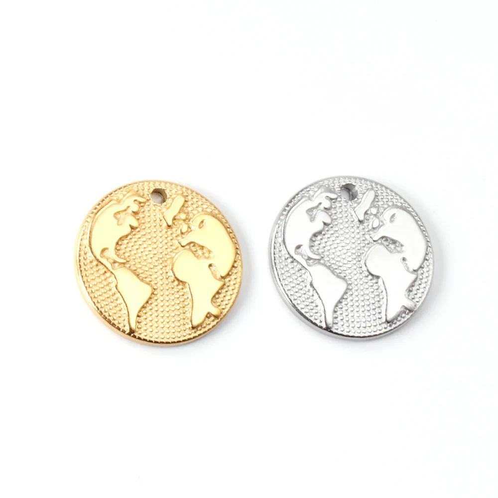 

ASON Stainless Steel Gold Color Pendant Retro Simplicity Charms For Jewelry Making Necklace Bracelet Accessories DIY Supplies