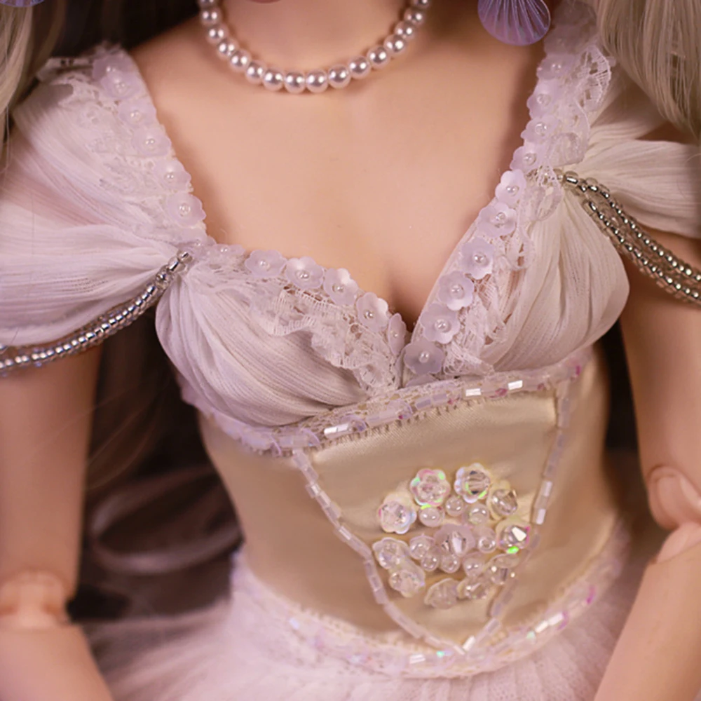 EVA BJD 1/3 белая женская BJD кукла ручной работы макияж 24 дюйма 60 см+ стеклянные глаза+ аксессуары парики одежда обувь свадебный подарок игрушка