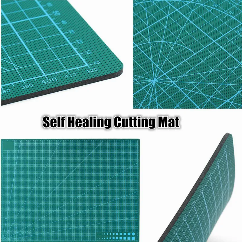 A4 A5 Cutting Mat Non Slip Self Healing Printed Grid Line Knife