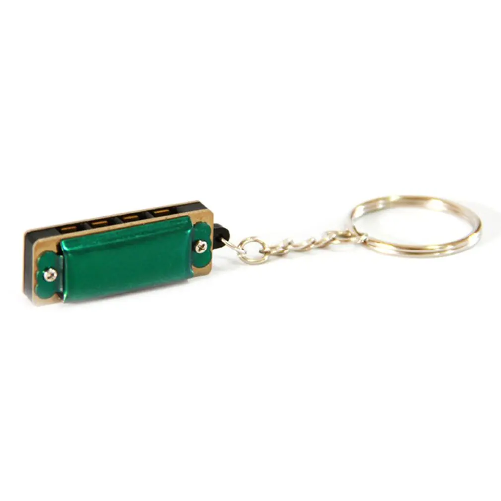 

Colorful Harmony Mini Necklace 8-Tone Harmonica Diatonic 4 Hole Harmonica Blue Pendant Necklace Musical Instrument