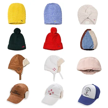 

Baby Boys Hats 2019 BC Brand Autumn Winter Boys Girls Thicken Caps Kids New Fashion Cartoon Print Hats