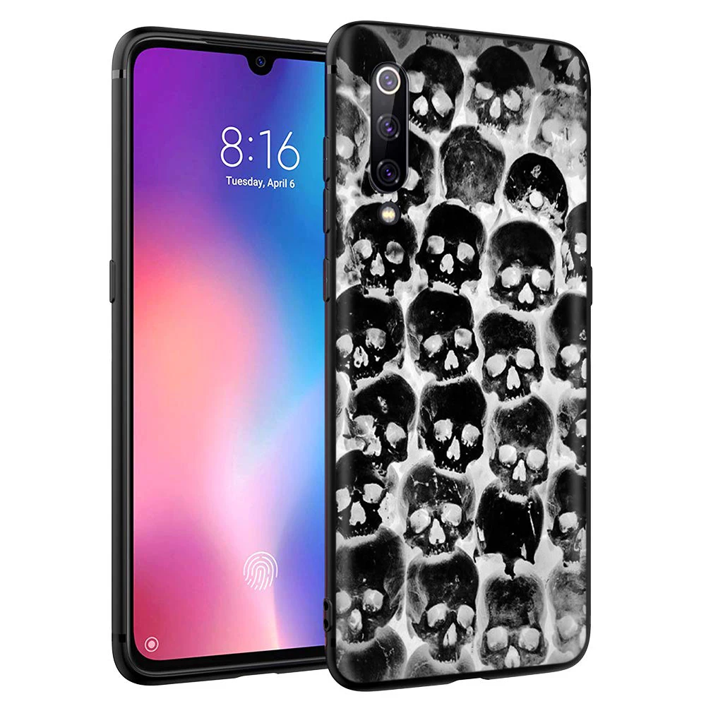 Мягкий ТПУ чехол YIMAOC Horror Skull для Xiaomi Redmi mi Note MAX 3 6 6A 7 mi6 mi8 9 se a1 a2 Pro Lite go pocophone