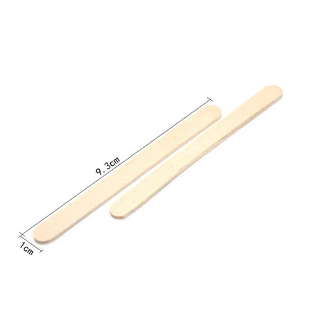 New 50pcs/Pack Craft Sticks Popsicle Ice Pop Ice Cream Sticks Natural Wooden Treat Sticks Great for DIY Craft Creative Designs - Цвет: B