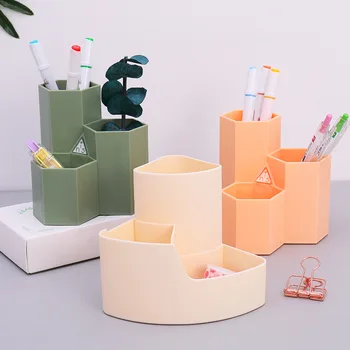 

Morandi Color for Student Creative Storage Pen Container Simple INS Desktop Organizing Storage Box Girl'S Makeup Brush Can