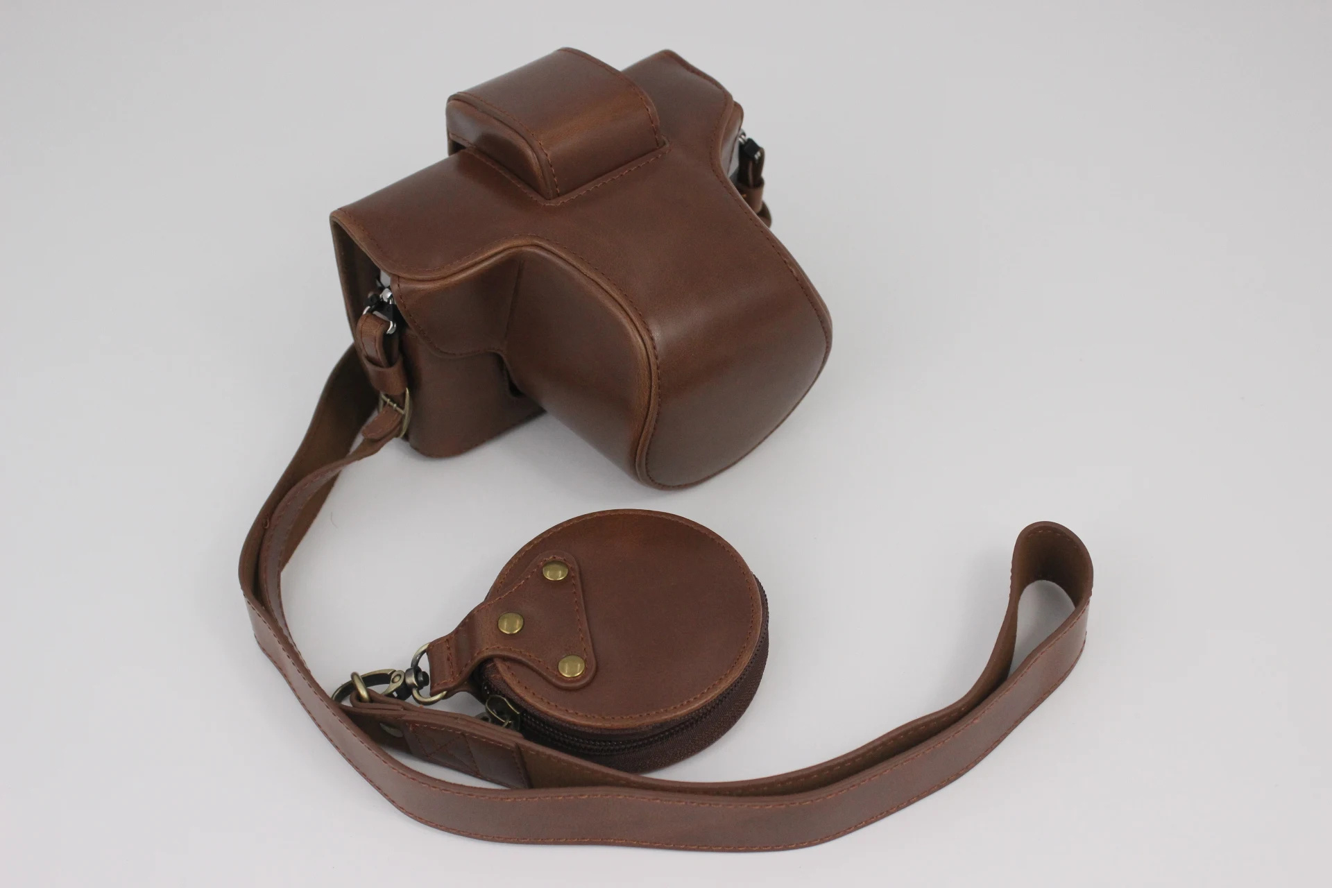 Pu Leather Camera Case Bag Cover For Nikon Zfc Zfc With Strap Battery