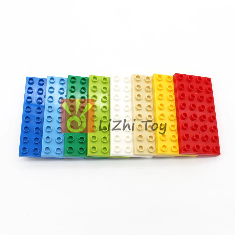 Конструктор MOC сделай сам большого размера 4672 Duplo пластина 4X8 кирпичи сборные