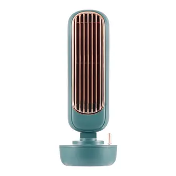 

Retro Humidification Tower Fan Desktop Creative 2-In-1 Spray Fan Usb Integrated Humidifier Ventilation Fans